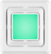 Broan-NuTone FG600RGBS Customizable Color Changing LED Cover/Grille for Bathroom Fans, Easy DIY Install, Smart Phone App, Bright White