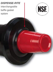 DISPENSE-RITE 17" length / Black / Adjustable Food Dispensers
