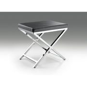 PU Chair with Chrome Base Black/Gold by Bed Bath & Beyond – Polyurethane, Black, Model Beyond