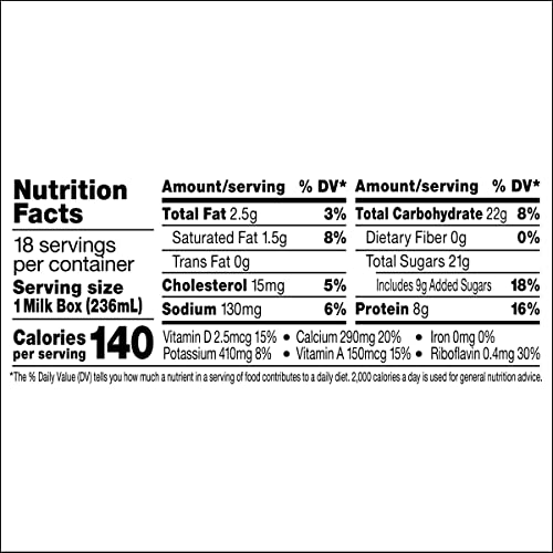 Horizon Organic Vanilla / 8 Fl Oz (Pack of 18) / 18 Dairy Milk