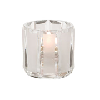 5690C+SC Crystal And Satin Votive Holder by Hollowick – Glass, Clear, Model 5690C_SC