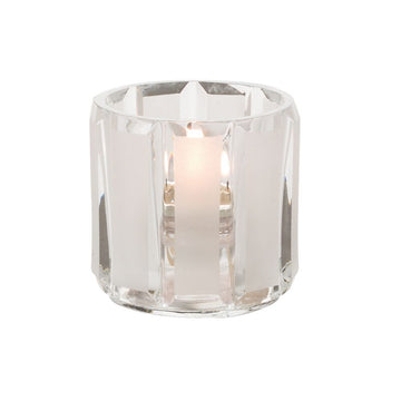 5690C+SC Crystal And Satin Votive Holder by Hollowick – Glass, Clear, Model 5690C_SC