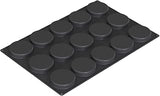 Silikomart Professional SQ074 Silicone Mold, Disc 4 Inch Diameter x 0.78 Inch High, 15 Cavities