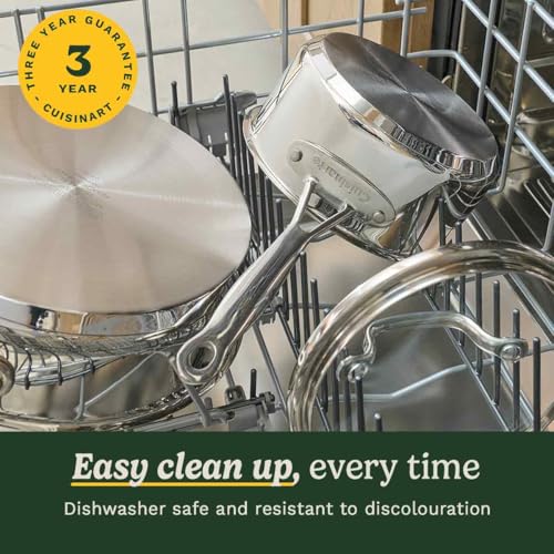 Cuisinart Stainless Steel / 1.4L, 2.4L, 2.8L, 7.6L, 20cm, 25cm / 11 Piece Cookware Sets