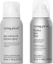 Living Proof Travel Size Advanced Clean Dry Shampoo + Dry Volume & Texture Spray Bundle ($37 Value)