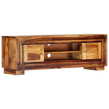 TV Stand 46.5"x11.8"x15.7" Solid Wood Acacia by vidaXL – Small, Wood, Brown, Model 248000
