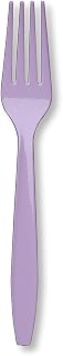 Creative Converting 10470 Lavender Premium Plastic Forks, 24 pcs