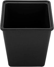 G.E.T. Enterprises Black 3 qt. Square Crock, Break Resistant Dishwasher Safe Melamine Plastic, Round & Square Crocks Collection ML-150-BK (Pack of 1)