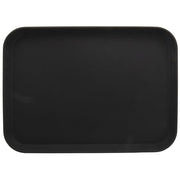 Serving Tray Nonskid Black Rectangular- 22" L x 16" W x 1" H by HUBERT – 22" x 16" x 1", Plastic, Black