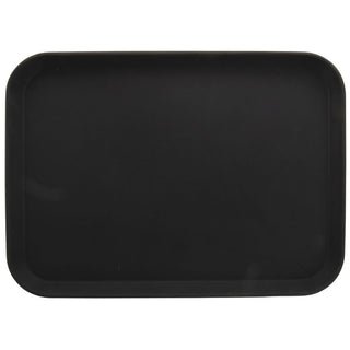 Serving Tray Nonskid Black Rectangular- 22" L x 16" W x 1" H by HUBERT – 22" x 16" x 1", Plastic, Black