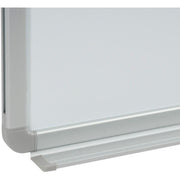 96" W x 48" H Magnetic Whiteboard by Global Industrial – 96"W x 48"H, Alloy Steel, White, Model B880013PK