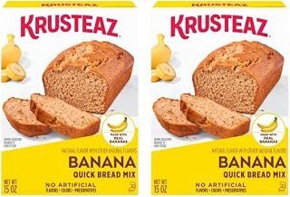 Krusteaz Banana Quick Bread Mix, 15 OZ (Pack of 2)
