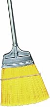 Yellow Plastic Speedy Corn Broom with Zinc Plated Steel Handle 7 1/4"W