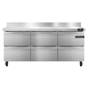Continental Refrigerator SW72-BS-D Three Section Work Top Refrigerator 72"W by Value Line – 20.6 cubic_feet, Model r290