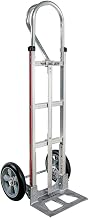 Magliner 2-Wheel Hand Truck with 52" Vertical Loop Handle, 14" x 7.5" Aluminum Nose, 10" x 2" Microcellular Foam Wheels, Vertical Strap, 500 lb. Capacity