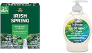 Irish Spring Bar Soap for Men Original Clean 3 Count Pack of 8 and Softsoap Moisturizing Aloe Vera Liquid Hand Soap 7.5 Ounce Pack of 6 Bundle
