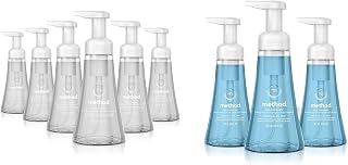 Method Foaming Hand Soap, Sweet Water, Biodegradable Formula, 10 Fl Oz (Pack of 6) & Foaming Hand Soap, Sea Minerals, Biodegradable Formula, 10 fl oz (Pack of 3)