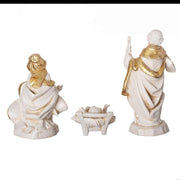 Holy Family Set - 12" Scale by Fontanini – 12", manufactured wood, Golden, Pack of 3, Model 54120