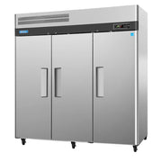Commercial 3-Solid-Door Reach-In 72-CU. Ft. Refrigerator by Turbo Air – 72 cubic feet, 72.0 cubic_feet, Silver, Model M3R723