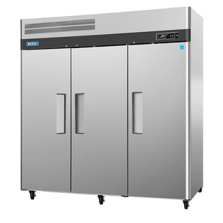 Commercial 3-Solid-Door Reach-In 72-CU. Ft. Refrigerator by Turbo Air – 72 cubic feet, 72.0 cubic_feet, Silver, Model M3R723