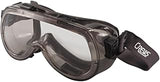 MCR Safety 2410F Verdict Polyvinyl Chloride Strap Foam Lining Safety Goggle with Smoke Frame and Clear Anti-Fog Lens