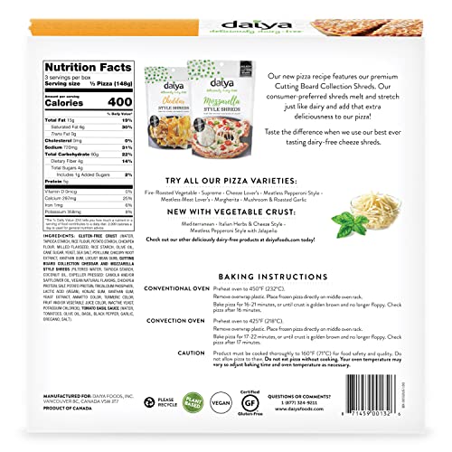 Daiya Original / 15.7 Ounce (Pack of 8) / White Pizza