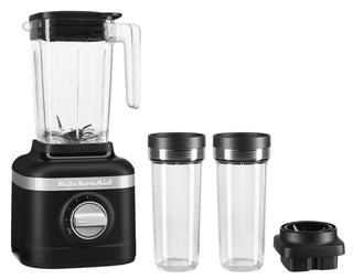 K150 3 Speed Ice Crushing Blender with 2 Personal Blender Jars by KitchenAid – 48 oz, 48.0 ounces, Plastic, Black Matte, Pack of 5