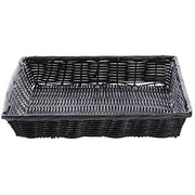 HUBERT Black / 14"Lx12"Wx2.5"H / Modern Shelf Baskets