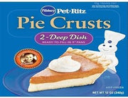 General Mills Pillsbury Deep Dish Pie Shell, 9 Ounce -- 24 pie shell per case.
