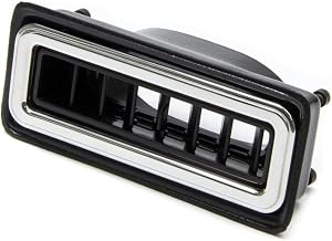 VINTAGE AIR Black/Polished Rectangle In Dash StreamLine Louver P/N 49063-VUQ