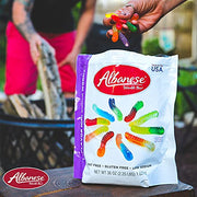 Albanese Mini Worms / 36 Ounce (Pack of 1) / Orange,blue,lime,pink Gummy Candy