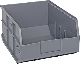 Quantum Storage SSB445 Stackable Shelf Bins Part Organizer - 14" x 11" x 7" - 6 Pack