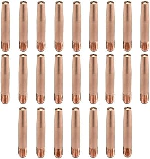 MIG 14T35 Welded Contact Nozzle, Tapered Design, .035" Gauge for Tweco, Lincoln 200-400,25 Pack