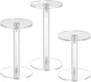 Pedestal Set, Acrylc Dumbell 3diax4,5,6h, 53058