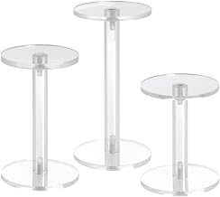 Pedestal Set, Acrylc Dumbell 3diax4,5,6h, 53058