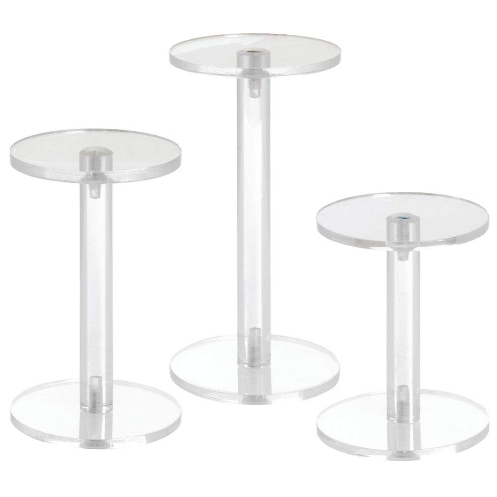 Pedestal Set by AARCO DISPLAY PRODUCTS – Acrylic, Clear, Model 1873