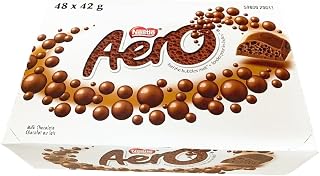 Nestle Aero Chocolate Bars | 48x 42gram bars | Imported from Canada (Dark Chocolate) (Dark Chocolate)
