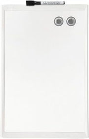 Quartet MHOW1117 Magnetic Whiteboard, 11-Inch x17-Inch, Assorted Plastic Frame