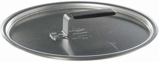 Flat Aluminum Cookware Cover w/ Torogard Handle, 12-3/8" Diam