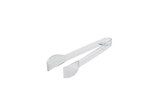 Fineline Settings Platter Pleasers Clear 7" Tongs 48 Pieces