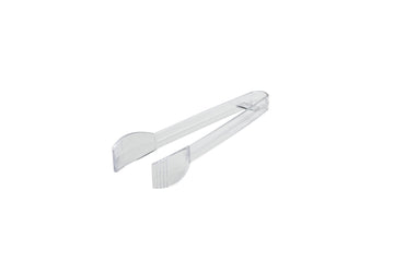 Fineline Settings Platter Pleasers Clear 7" Tongs 48 Pieces