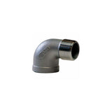3/4" 304 Stainless Steel 90 Degree Street Elbow by Kingdom – 1.37"L x 1.38"W x 1.37"H, Stainless Steel, Model K403-12