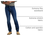 Men's Extreme Motion Regular Straight Jean Night Owl 34W x 32L by Lee – 34W x 32L, Cotton, Night Owl, Model 20160-51-34W x 32L