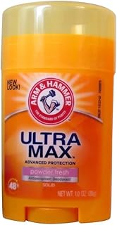 Arm & Hammer Ultramax Powder Fresh Solid Antiperspirant Deodorant 1 Ounce 6 Pack