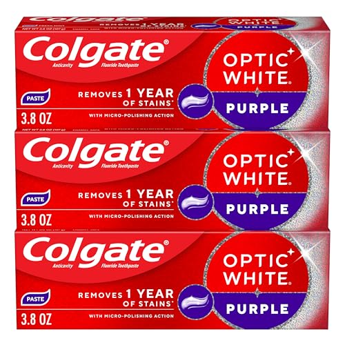 Colgate 3.8 Ounce (Pack of 3) / Purple / 3 Toothpaste