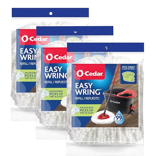 O-Cedar White / EasyWring / 3 - Pack Replacement Mop Heads