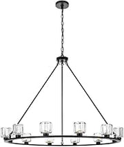 Elegant Lighting Cadence 48" Chandelier in Black