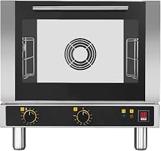 Tecnoeka EKFA 312 S1 Evolution Electric Countertop Compact Convection Oven with (3) 13 x 18 Half Size Sheet Pan Capacity and Timed or Infinite Cooking Modes (120V)