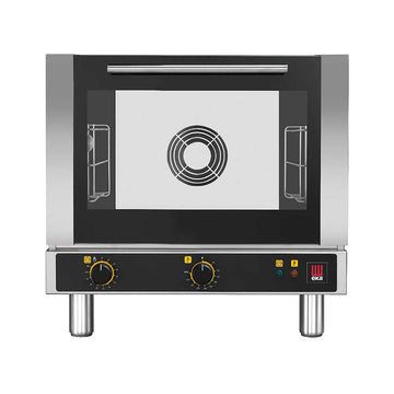 Tecnoeka EKFA 312 S1 Evolution Electric Countertop Compact Convection Oven with (3) 13 x 18 Half Size Sheet Pan Capacity and Timed or Infinite Cooking Modes (120V) – 13" x 18"