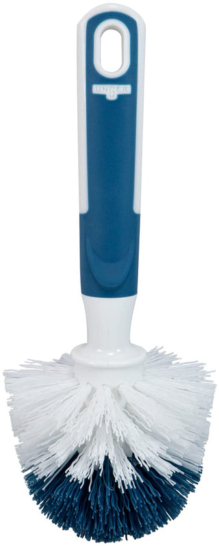 Sink and Dish Scrub Brush by UNGER – 9.5 inch, Microfiber, Blue, Model 979830